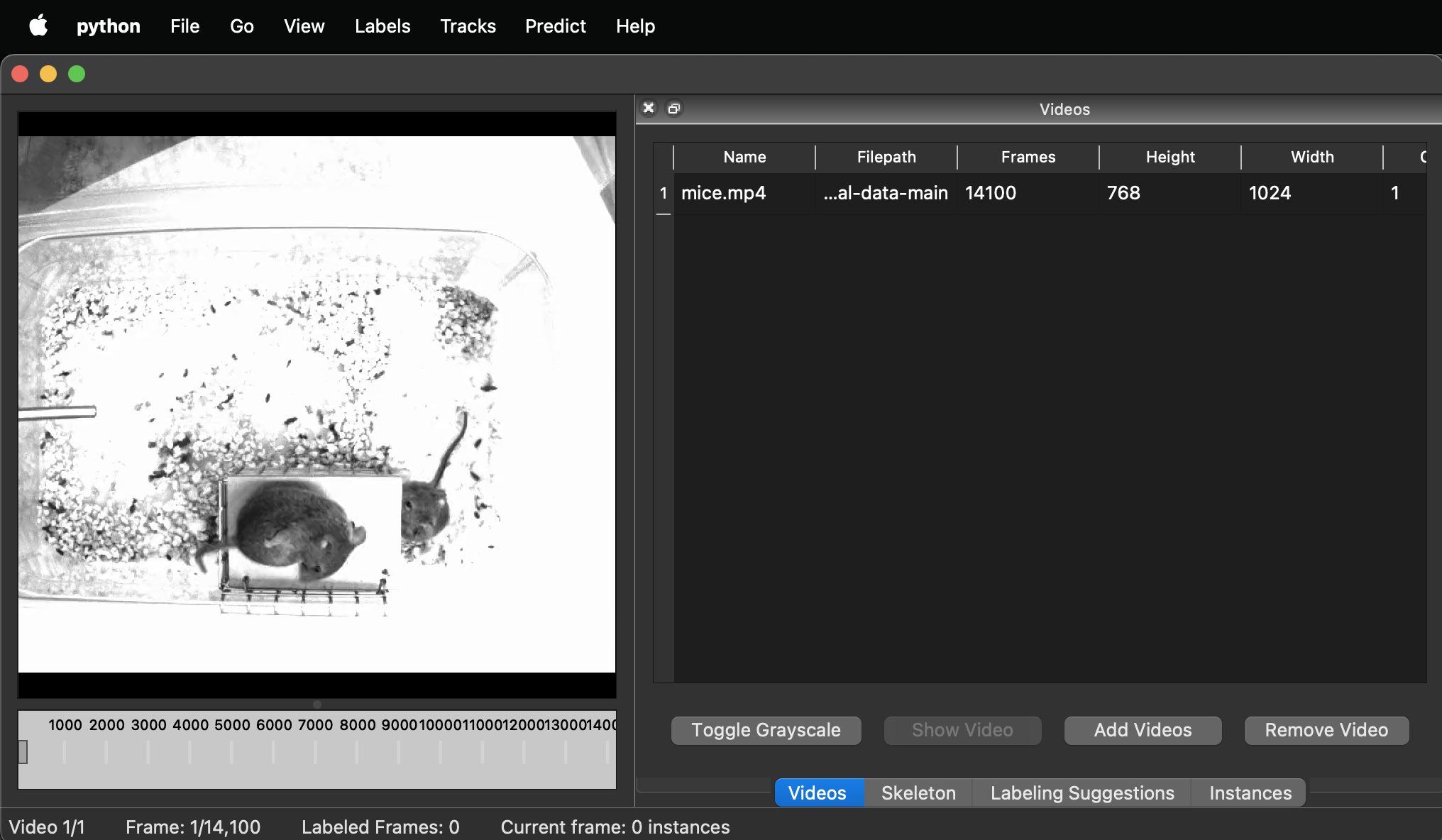 Importing data - SLEAP Documentation