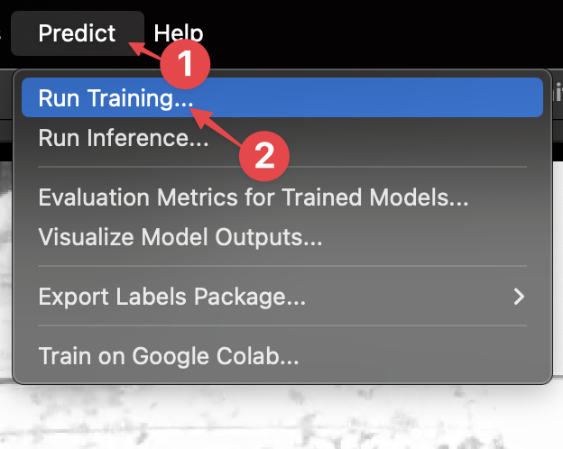 Training a model - SLEAP Documentation